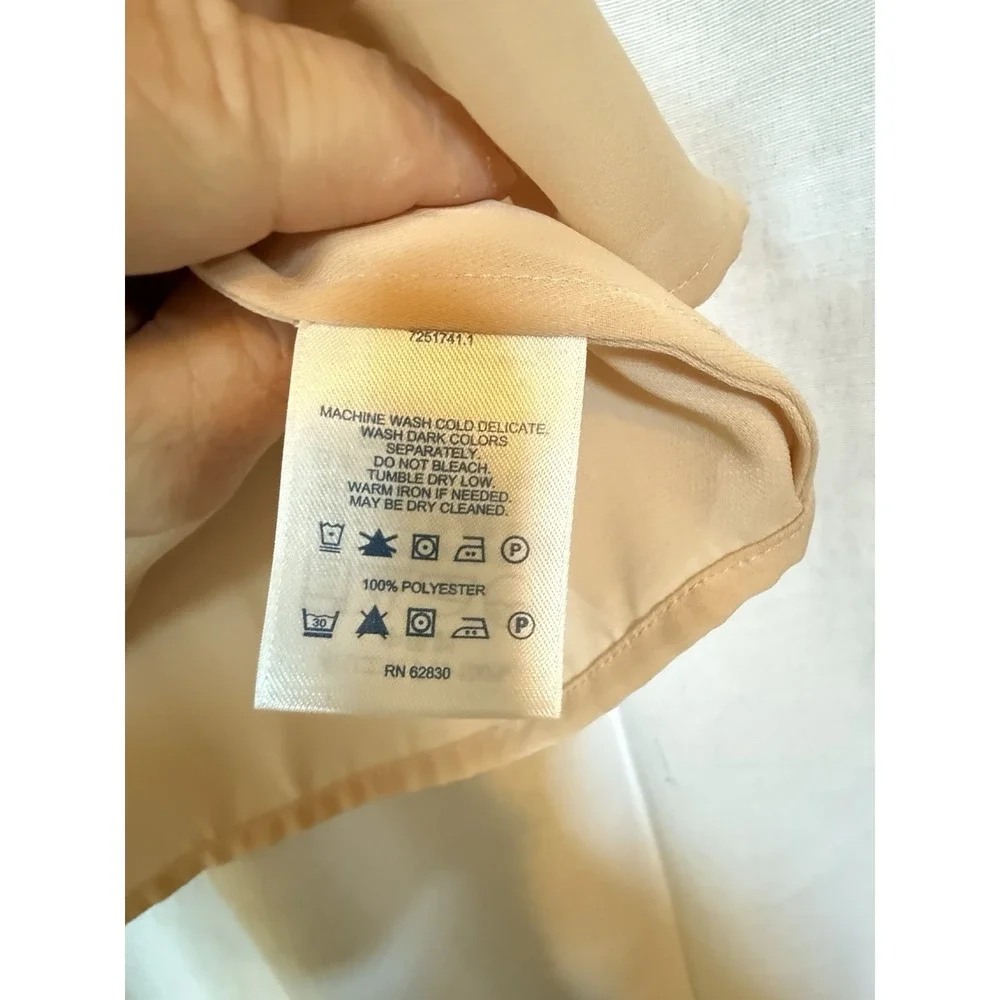 Lands End Summer Blouse Size 16 Soft Pink Woman's Flowy Feminine